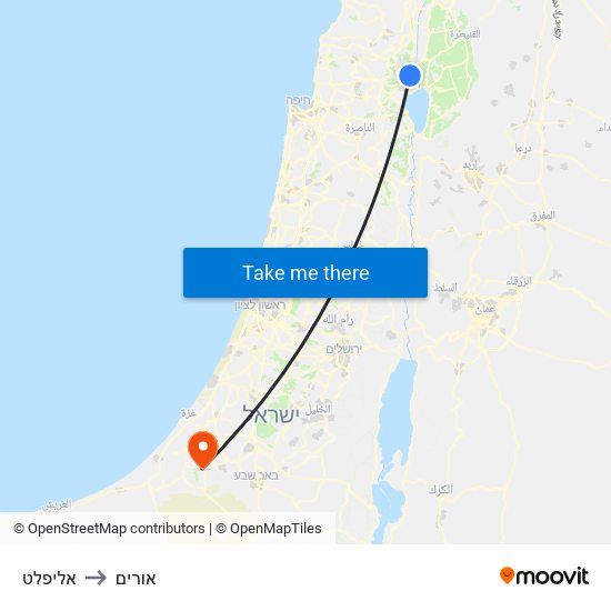 אליפלט to אורים map