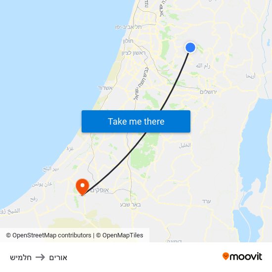 חלמיש to אורים map