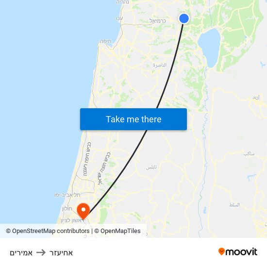 אמירים to אחיעזר map