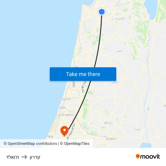 ח'ואלד to קדרון map