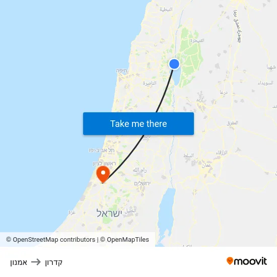 אמנון to קדרון map