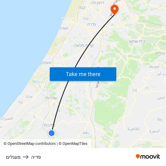 מעגלים to פדיה map