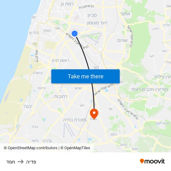 חמד to פדיה map