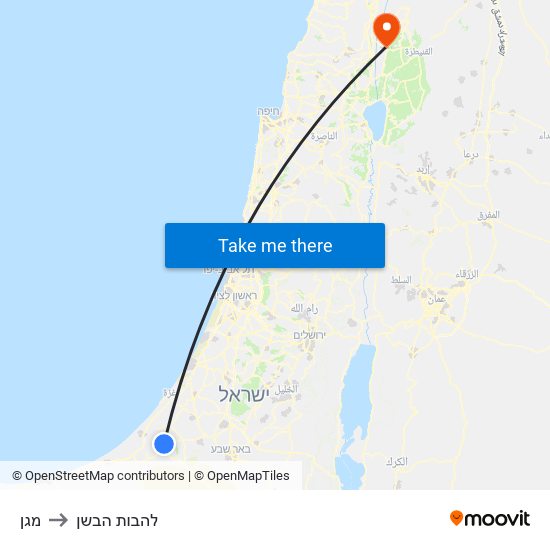 מגן to להבות הבשן map