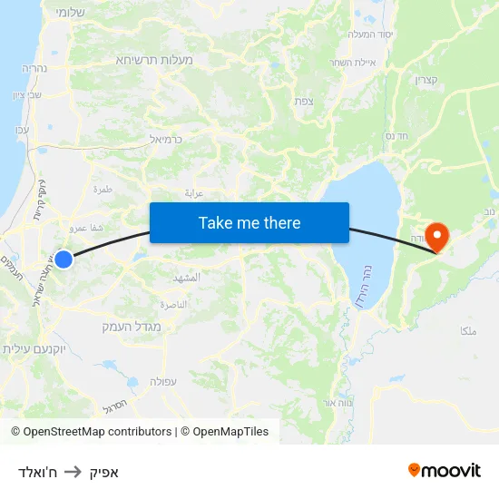 ח'ואלד to אפיק map