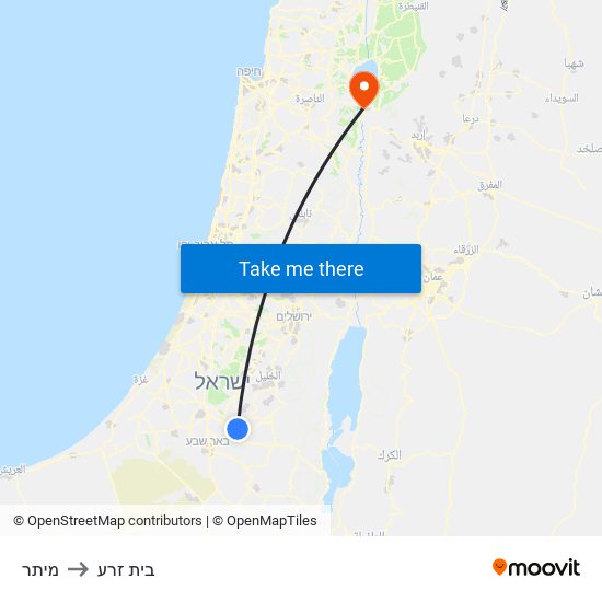 מיתר to בית זרע map