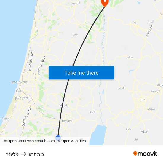 אלעזר to בית זרע map