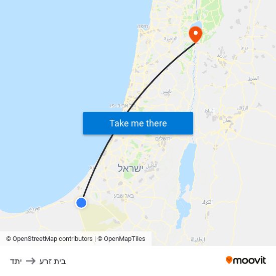 יתד to בית זרע map