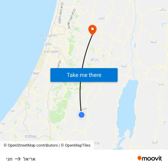 חגי to אריאל map