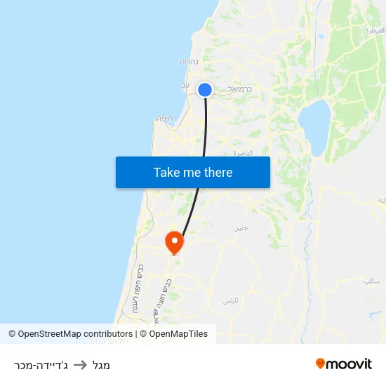 ג'דיידה-מכר to מגל map