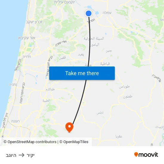 היוגב to יקיר map