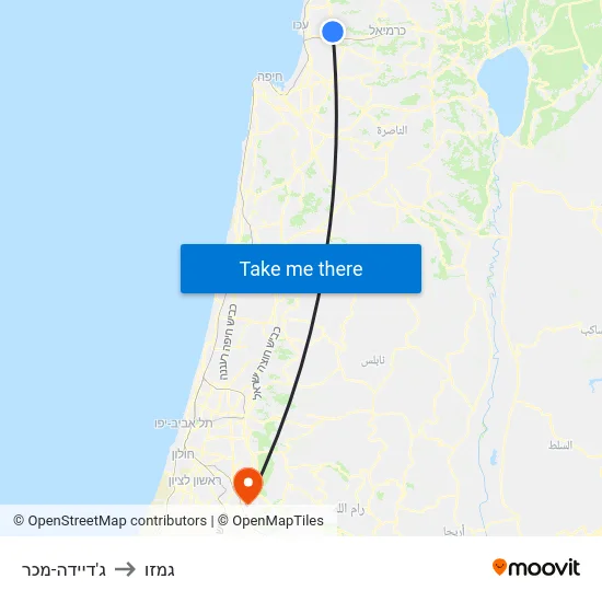 ג'דיידה-מכר to גמזו map