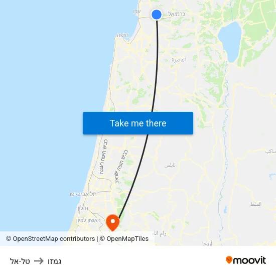 טל-אל to גמזו map
