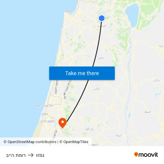 רומת הייב to גמזו map