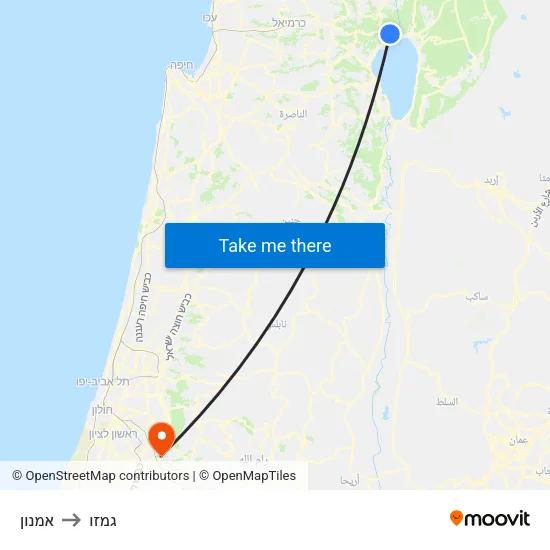אמנון to גמזו map