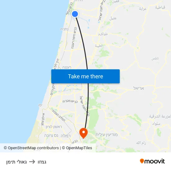 גאולי תימן to גמזו map