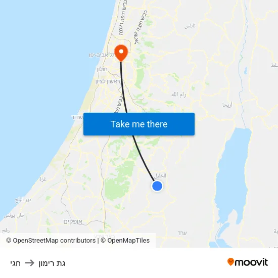 חגי to גת רימון map