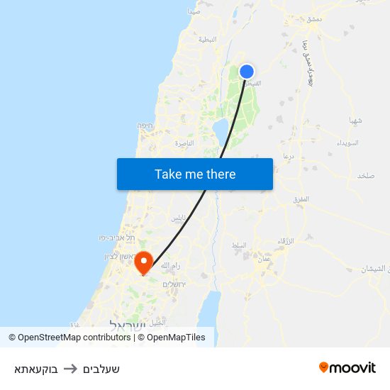 בוקעאתא to שעלבים map