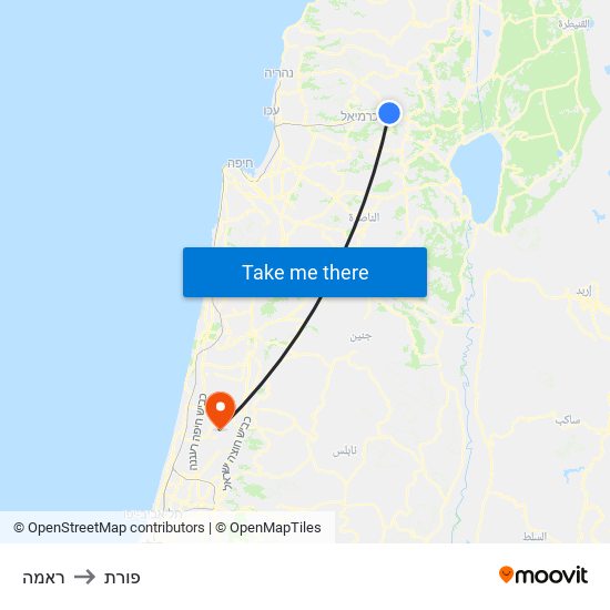 ראמה to פורת map