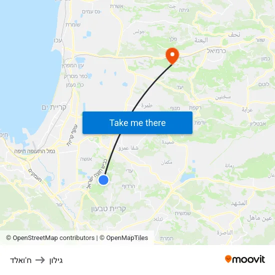 ח'ואלד to גילון map