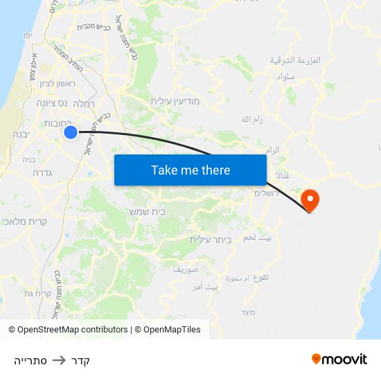 סתרייה to קדר map