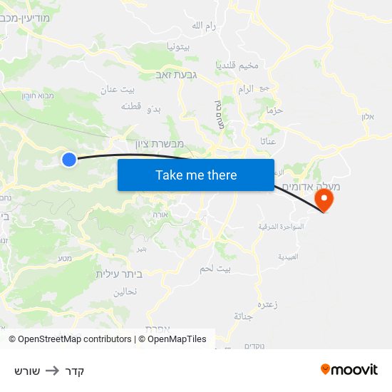 שורש to קדר map