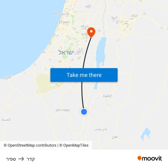 ספיר to קדר map