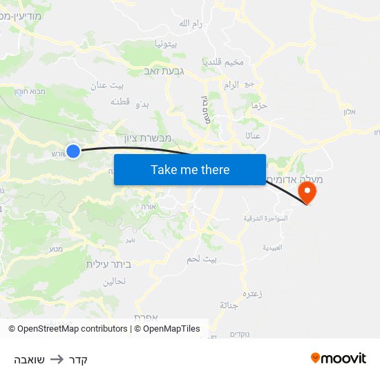 שואבה to קדר map