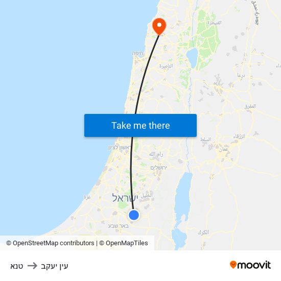 טנא to עין יעקב map