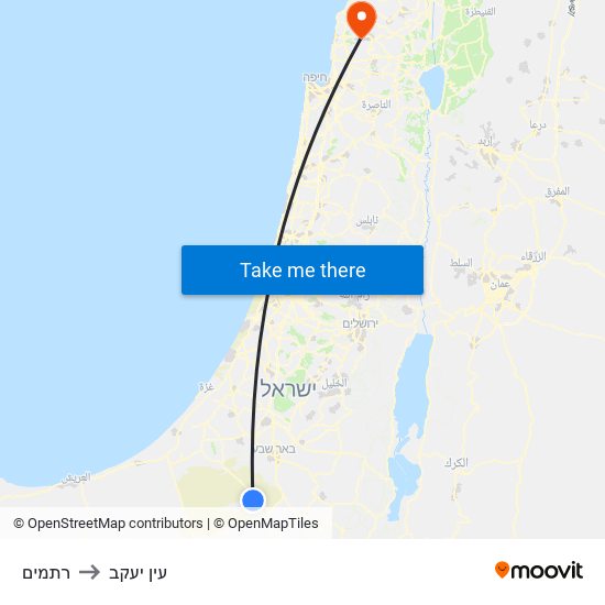 רתמים to עין יעקב map