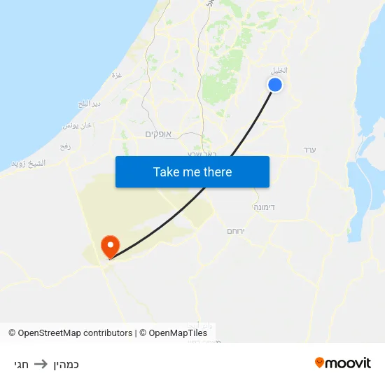 חגי to כמהין map