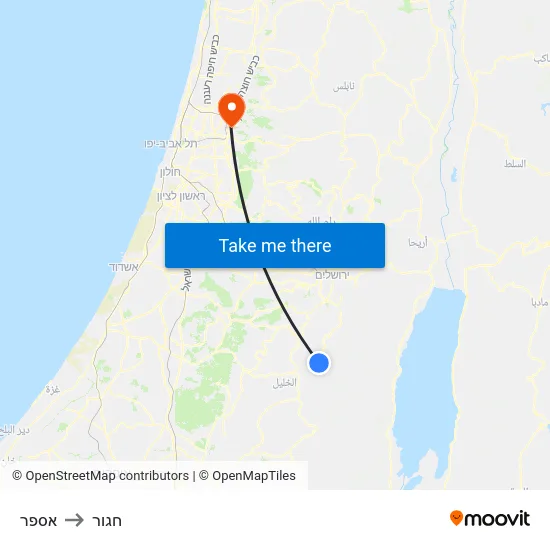 אספר to חגור map