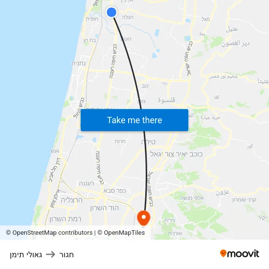 גאולי תימן to חגור map