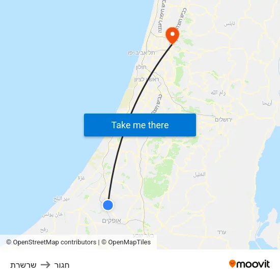 שרשרת to חגור map