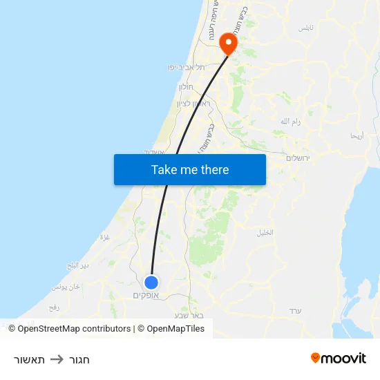 תאשור to חגור map