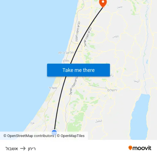 אשבול to ריחן map