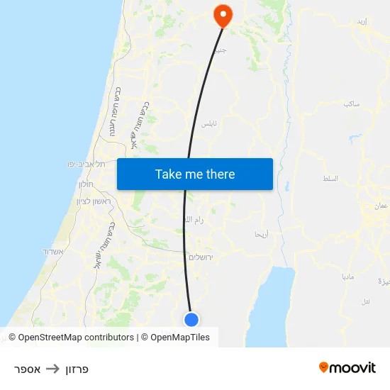 אספר to פרזון map