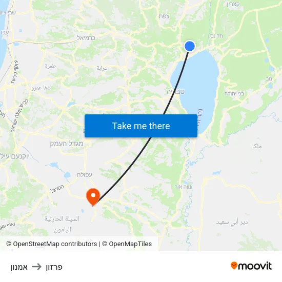 אמנון to פרזון map
