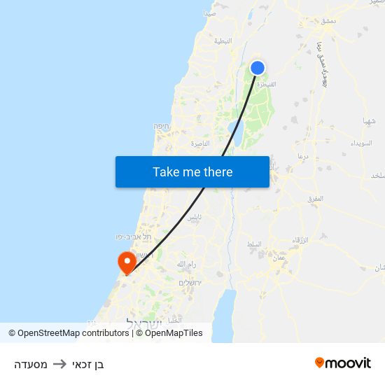 מסעדה to בן זכאי map