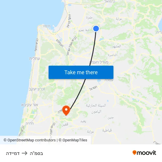 דמיידה to בסמ"ה map