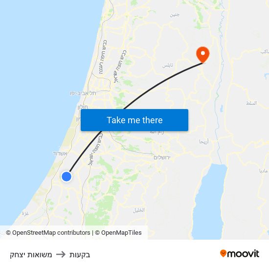 משואות יצחק to בקעות map