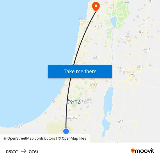 רתמים to גיתה map