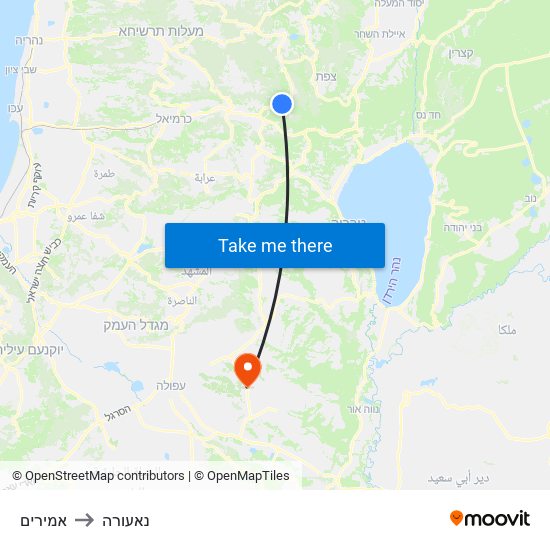 אמירים to נאעורה map