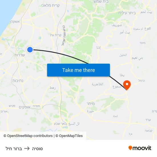 ברור חיל to סוסיה map