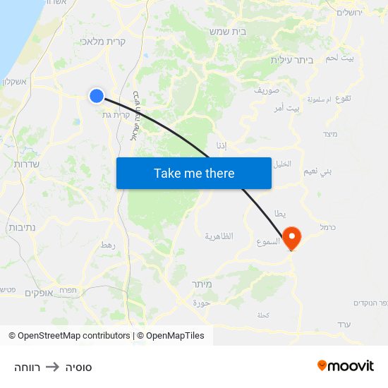 רווחה to סוסיה map