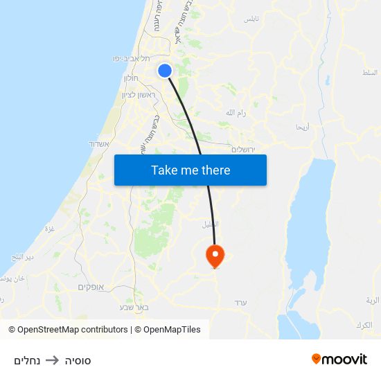 נחלים to סוסיה map