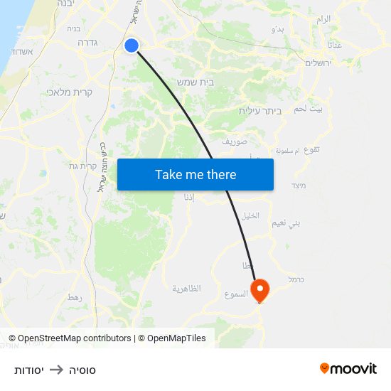 יסודות to סוסיה map