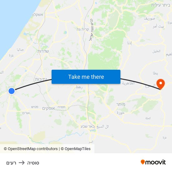 רעים to סוסיה map