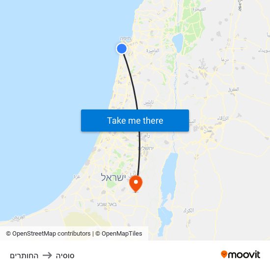 החותרים to סוסיה map