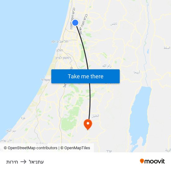 חירות to עתניאל map